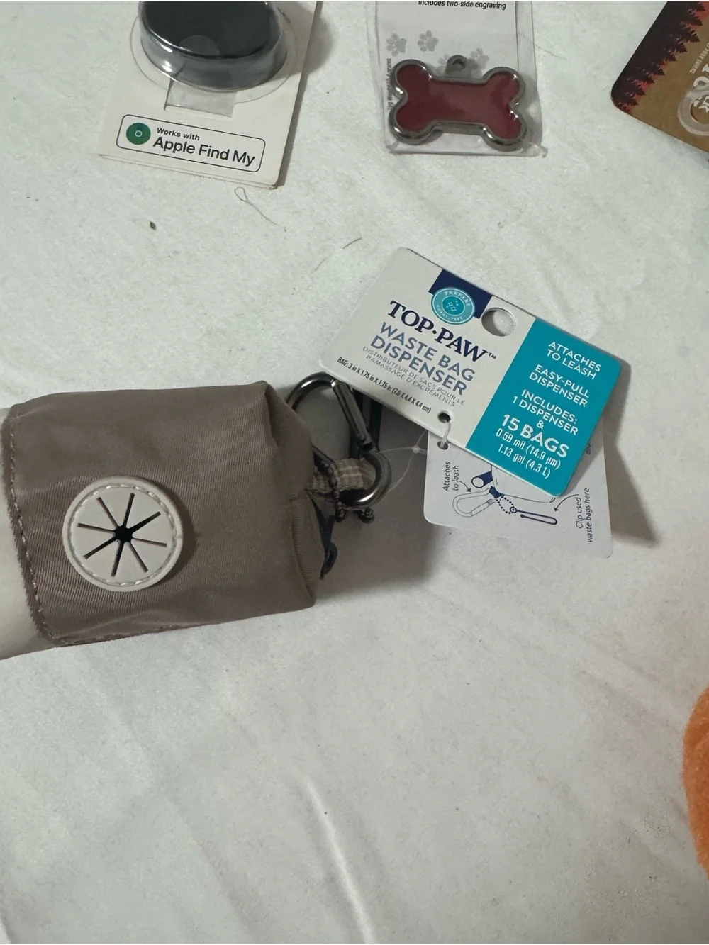 Plenus Pet Orange Dog Leash and Harness Set (Various) Frisbee Dog Tag, Etc NWT